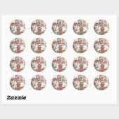 Sticker Rond Fête de poupée (Feuille)