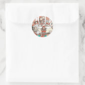 Sticker Rond Fête de poupée (Sac)