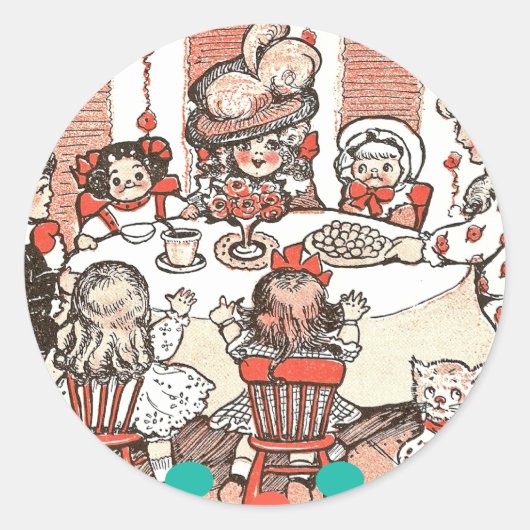 Sticker Rond Fête de poupée (Devant)
