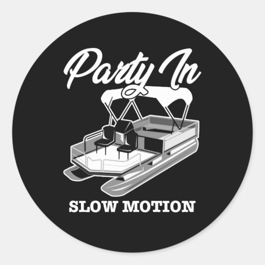 STICKER ROND FÊTE DE SLOW MOTION (Devant)