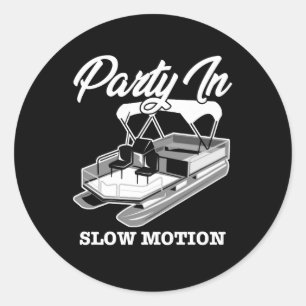 STICKER ROND FÊTE DE SLOW MOTION