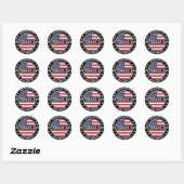 Sticker Rond Fête des anciens combattants (Feuille)