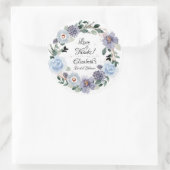 Sticker Rond Fête des mariées de lavande florale (Sac)