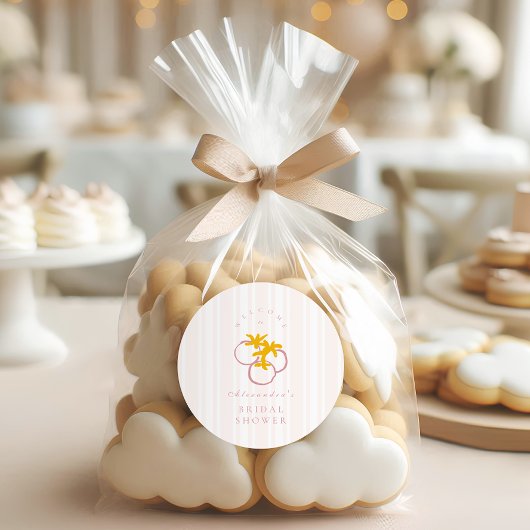 Sticker Rond Fête des mariées du marché agricole