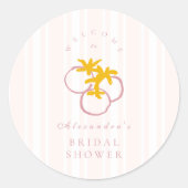 Sticker Rond Fête des mariées du marché agricole (Devant)