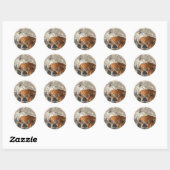 Sticker Rond Fête des mères (Feuille)