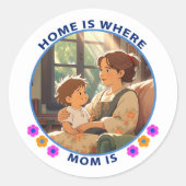 Sticker Rond Fête des mères (Devant)