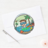 Sticker Rond fête des pères (Enveloppe)