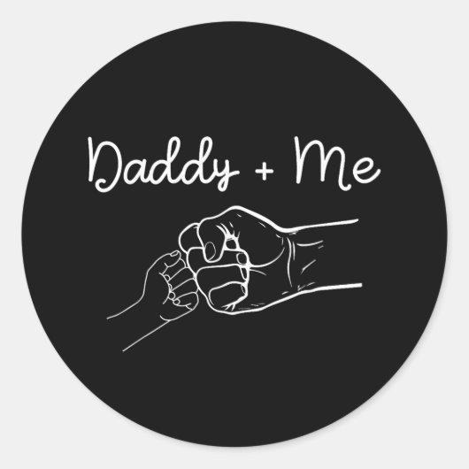 Sticker Rond Fête des pères drôle (Devant)