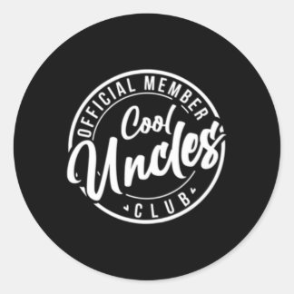 Sticker Rond Fête des pères du club des Uncles membres officiel