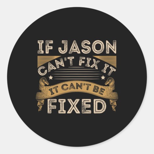 Sticker Rond Fête des pères Jason Cote (Devant)