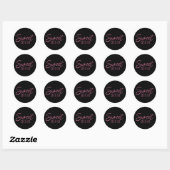 Sticker Rond Fête des seize ans 16e anniversaire (Feuille)