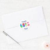 Sticker Rond Fête d'été Popsicle (Enveloppe)