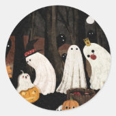 Sticker Rond Fête d'Halloween (Devant)