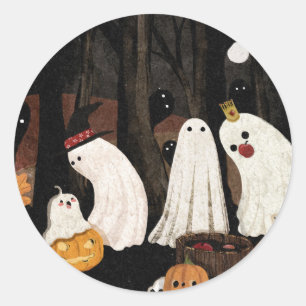 Sticker Rond Fête d'Halloween