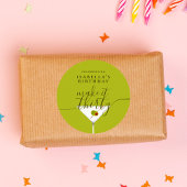 Sticker Rond Fête du 30e anniversaire du Martini vert Make It T