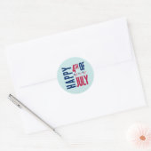 Sticker Rond Fête du 4 juillet (Enveloppe)