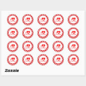 Sticker Rond Fête du Canada (Feuille)