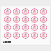 Sticker Rond Fête du Carnaval et du Cirque (Feuille)
