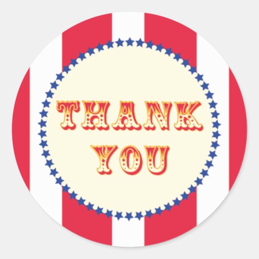 Sticker Rond Fête du Carnaval et du Cirque (Devant)