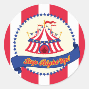 Sticker Rond Fête du Carnaval et du Cirque