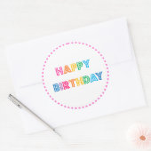 Sticker Rond Fête du joyau de Bubble Gum (Enveloppe)