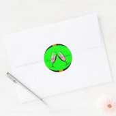 Sticker Rond Fête du Nouvel An (Enveloppe)