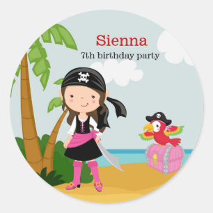 Sticker Rond Fête du pirate