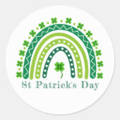 Sticker Rond Fête élégante de la Saint-Patrick (Devant)