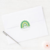 Sticker Rond Fête élégante de la Saint-Patrick (Enveloppe)