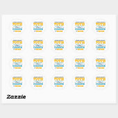 Sticker Rond fête le 70e anniversaire (Feuille)