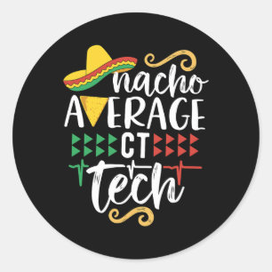 Sticker Rond Fête mexicaine Cinco De Mayo de technicien de CT m