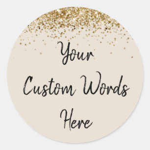 Sticker Rond Fête Personnalisée Favoriser Anniversaire Personna