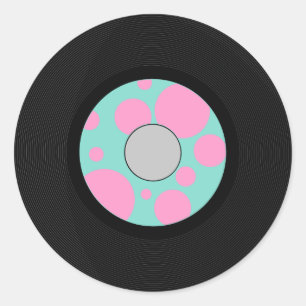 Sticker Rond Fête Sock Hop