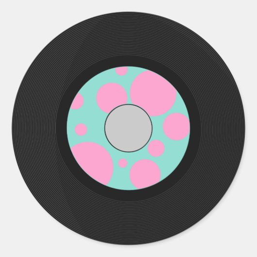Sticker Rond Fête Sock Hop (Devant)