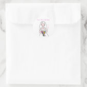 Sticker Rond Fête Wedding shower/Bachelorette (Sac)