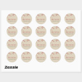 Sticker Rond Fêtes de Noël Berry (Feuille)