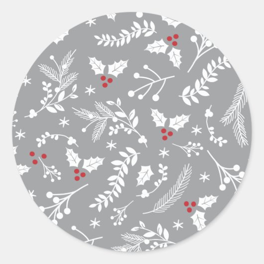 Sticker Rond Fêtes de Noël de Merry Li | (Devant)