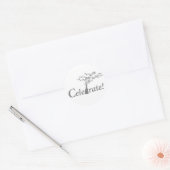 Sticker Rond Fêtez ! (Enveloppe)
