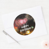 Sticker Rond Fêtez ! Joyeux anniversaire ! (Enveloppe)
