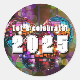 Sticker Rond Fêtons 2025