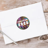 Sticker Rond Fêtons 2025