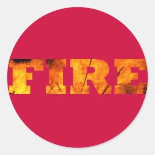 Sticker Rond Feu