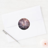 Sticker Rond Feu blanc (Enveloppe)