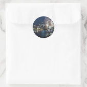 Sticker Rond Feu d'artifice de Pittsburgh (Sac)