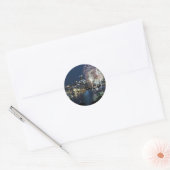 Sticker Rond Feu d'artifice de Pittsburgh (Enveloppe)