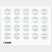 Sticker Rond Feuillage botanique Eucalyptus (Feuille)