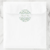 Sticker Rond Feuillage botanique Eucalyptus (Sac)