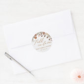 Sticker Rond Feuillage d'automne rustique Chute en amour Fête d (Enveloppe)