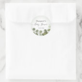 Sticker Rond Feuillage de verdure Eucalyptus (Sac)